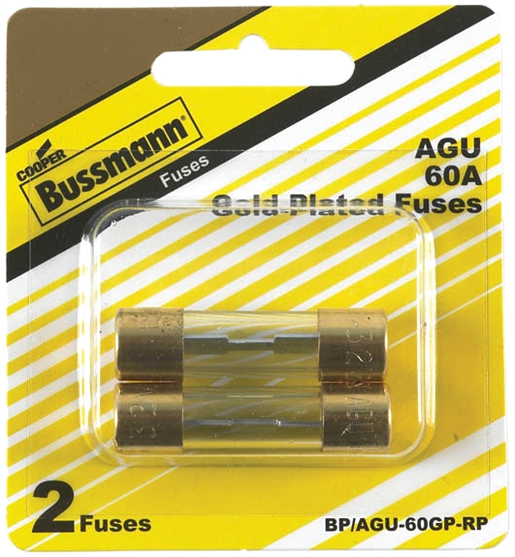 Bussmann BP/AGU-60GP-RP Ferrule Fuse, Fast-Acting Fuse, AGU, 32 V, 60 A