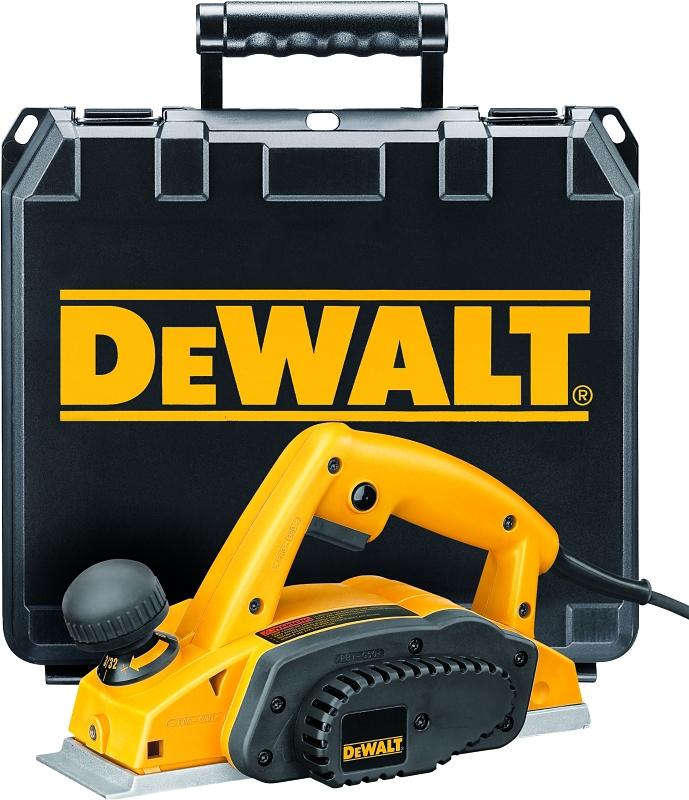 DEWALT DW680K Corded Electric Planer Kit, 7 A, 3-1/4 in W Planning, 3/32 in D Planning, 15,000 rpm Load