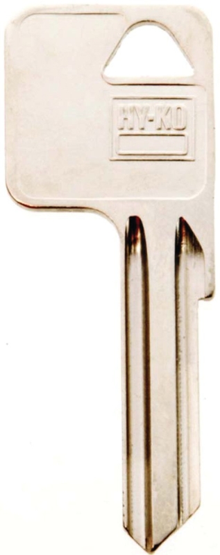 Hy-Ko 11010Y1E Mechanical Key Blank, Brass, Nickel-Plated, For: Yale Cabinet, House Locks and Padlocks, Pack of 10