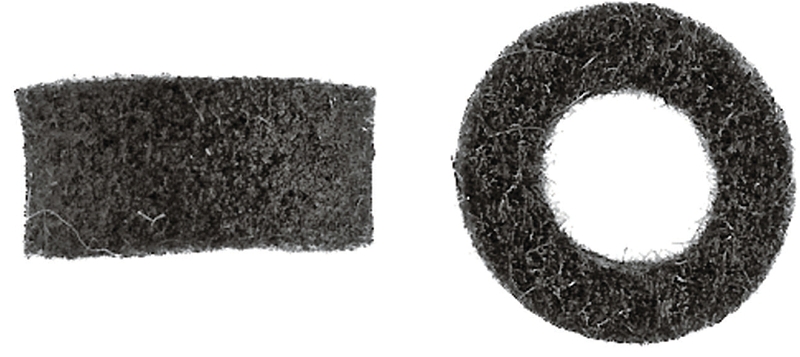 Danco 35231C Universal Bonnet Packing, #95, 3/8 in ID x 11/16 in OD Dia, 5/16 in Thick, Felt, Pack of 6