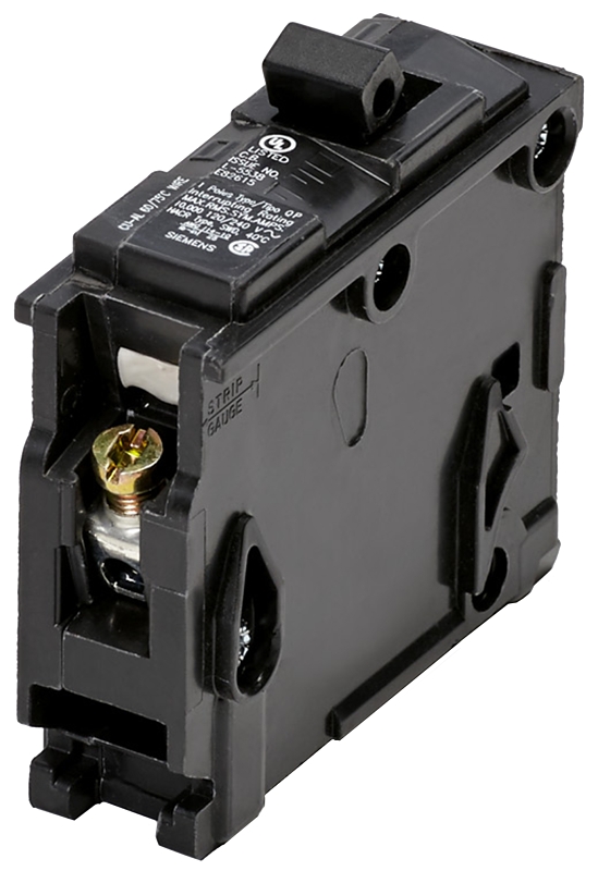 Connecticut Electric ICBQ115 Circuit Breaker, Interchangeable, Type QP, 15 A, 1-Pole, 120/240 V, Plug Mounting, Black