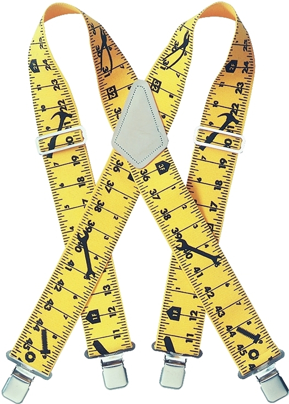 CLC TOOL WORKS H110RU Work Suspender, Elastic, Yellow, Pack of 6