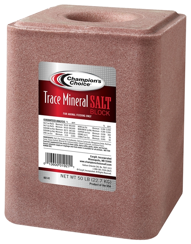 Cargill 100012624 Trace Mineral Salt, Anise, 50 lb Block