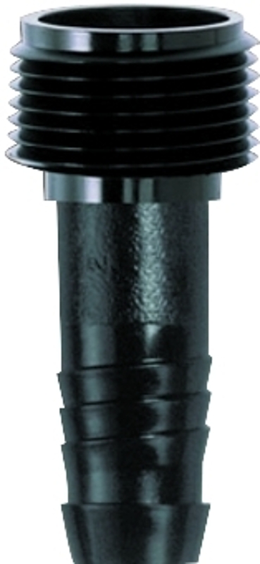 Rain Bird SWGA050S/SWGA050 Pipe Adapter, 1/2 x 1/2 in Connection, MNPT x Barbed, Acetyl, Black