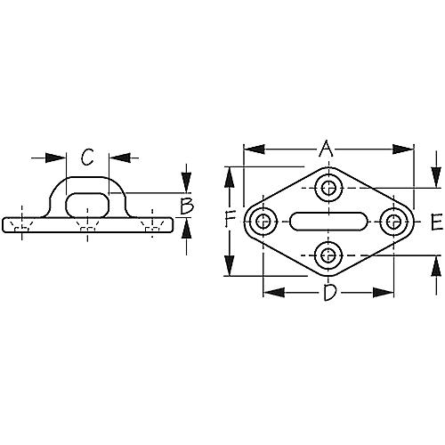 Stainless Diamond Eye Plate-3