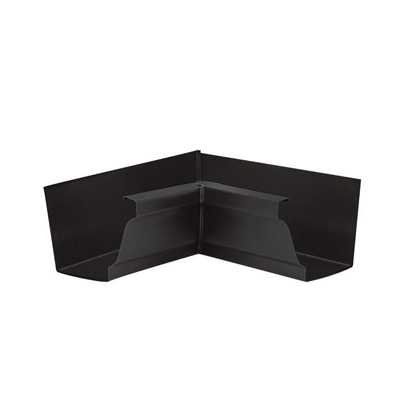 Amerimax 2500135 Gutter Inside Corner, 5 in Gutter, Aluminum, Black