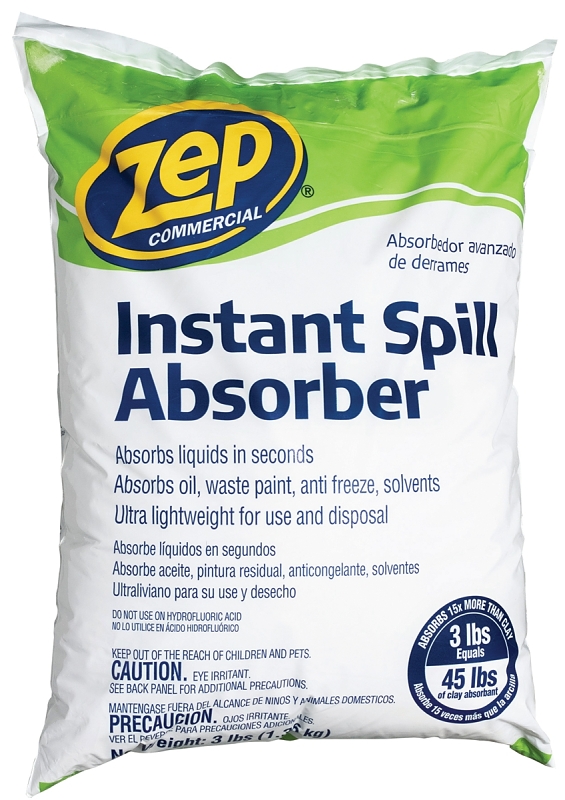 Zep ZUABS3 Instant Spill Absorbent, 3 lb Bag, Granular