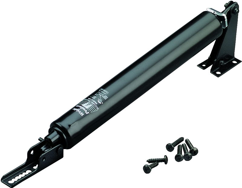 Wright Products V820BL Pneumatic Door Closer, 1-1/4 in Dia Rod, 15-3/4 in L, Aluminum, 90 deg Opening