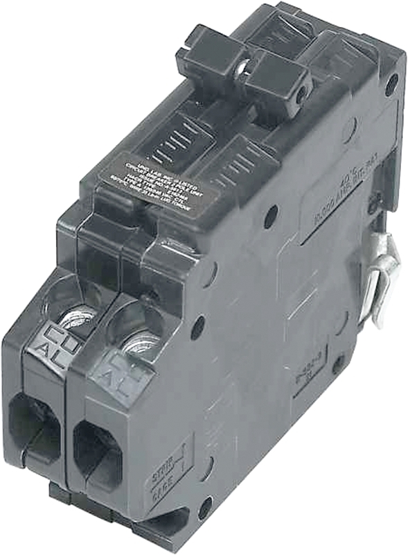 Challenger UBITBA240 Circuit Breaker, Type UBITBA, 40 A, 2-Pole, 120/240 V, Standard Trip, Plug Mounting, Black