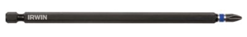 Irwin 1837460 Power Bit, #2 Drive, Phillips Drive, 1/4 in Shank, Hex Shank, 6 in L, Tool Steel