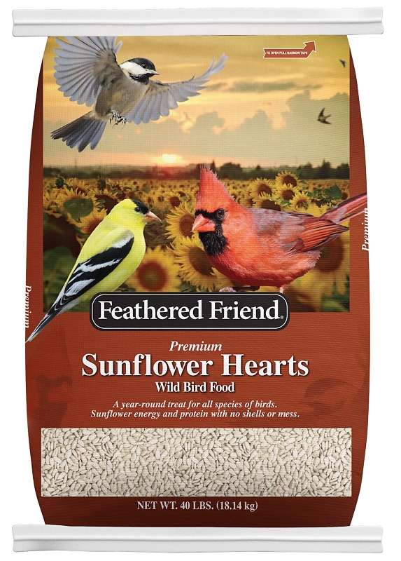 Feathered Friend 14415 Sunflower Seed Sunflower Hearts, 40 lb Bag