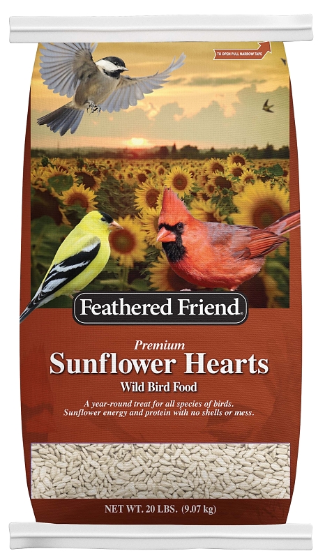 Feathered Friend 14414 Sunflower Kernel Sunflower Hearts, 20 lb Bag