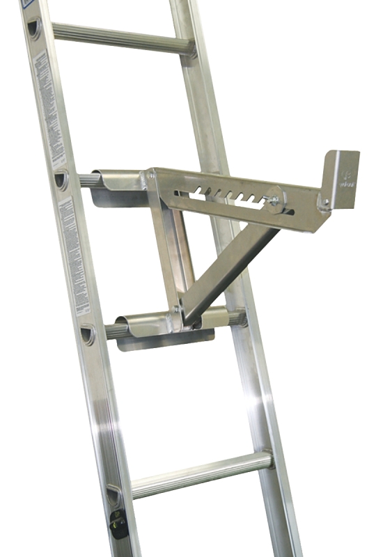 Qualcraft 2420 Ladder Jack, 2-Rung, Short Body, Aluminum, For: Round and D-Rung-Style Ladders