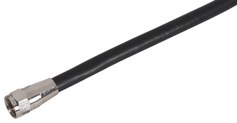 Zenith VG100606B RG6 Coaxial Cable, F-Type, F-Type, 6 ft L