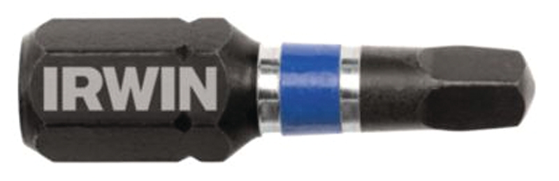 Irwin 1837381 Insert Bit, #2 Drive, Square Recess Drive, 1/4 in Shank, Hex Shank, 1 in L, Tool Steel