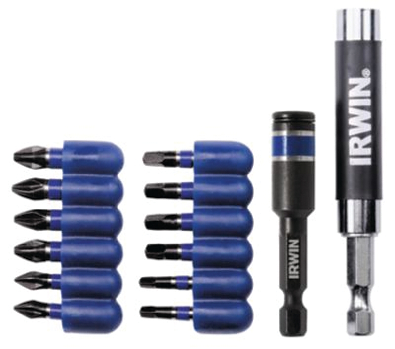 Irwin 1840314 Impact Drive Guide Set, 14-Piece, Steel, Black, Black Oxide