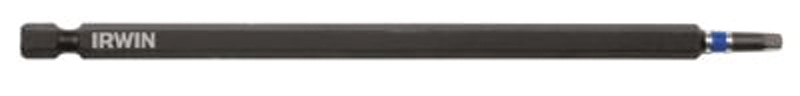 Irwin 1837483 Power Bit, #2 Drive, Square Recess Drive, 1/4 in Shank, Hex Shank, 6 in L, Tool Steel