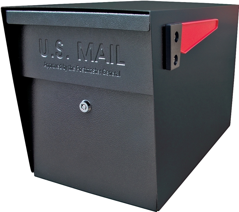 Mail Boss Packagemaster Series 7106 Locking Curbside MailBox, 2870 cu-in Capacity, Steel, Galvanized/Powder-Coated