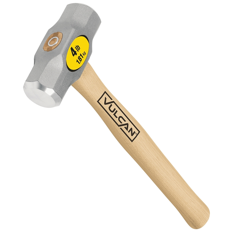 Vulcan 34511 Engineer Hammer, 4 lb Head, Forged Milled Head
