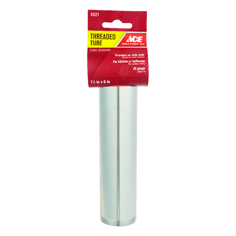 Ace 1-1/2 in. D X 6 in. L Brass Tube