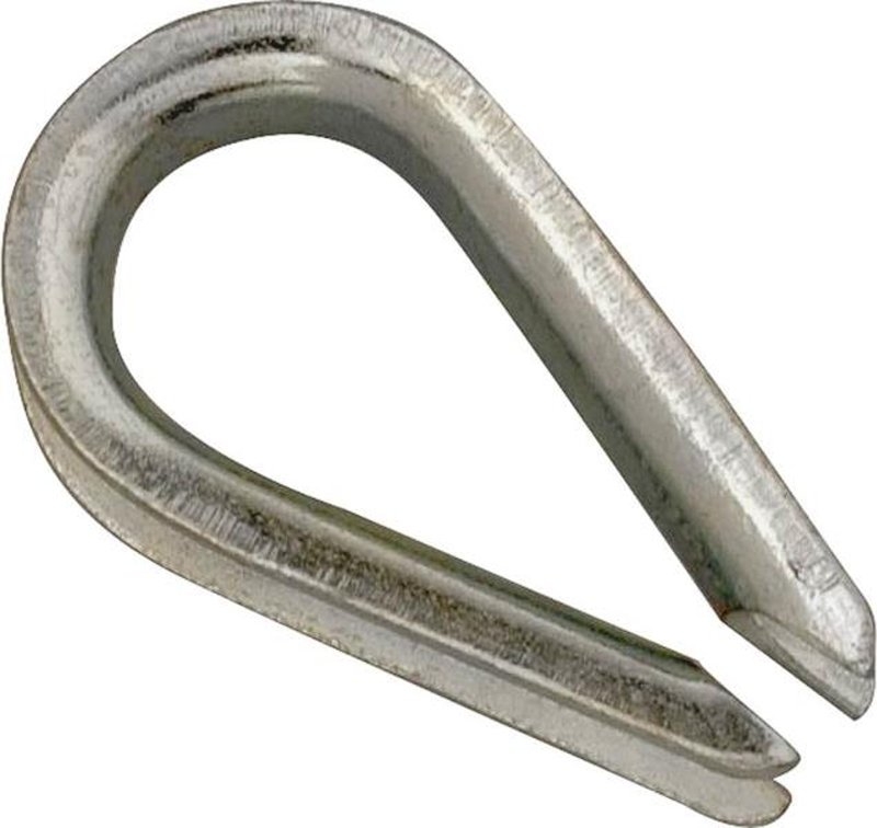 Campbell T7670639 Wire Rope Thimble, 5/16 in Dia Cable, Iron, Electro-Galvanized, Pack of 10