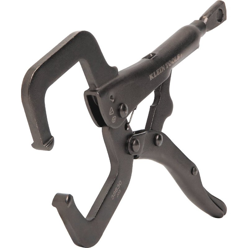 Klein Tools 38630 Locking Plier, 7.02 in OAL, 1.97 in Jaw Opening, Black Handle, Molded Handle, 0.35 in W Jaw