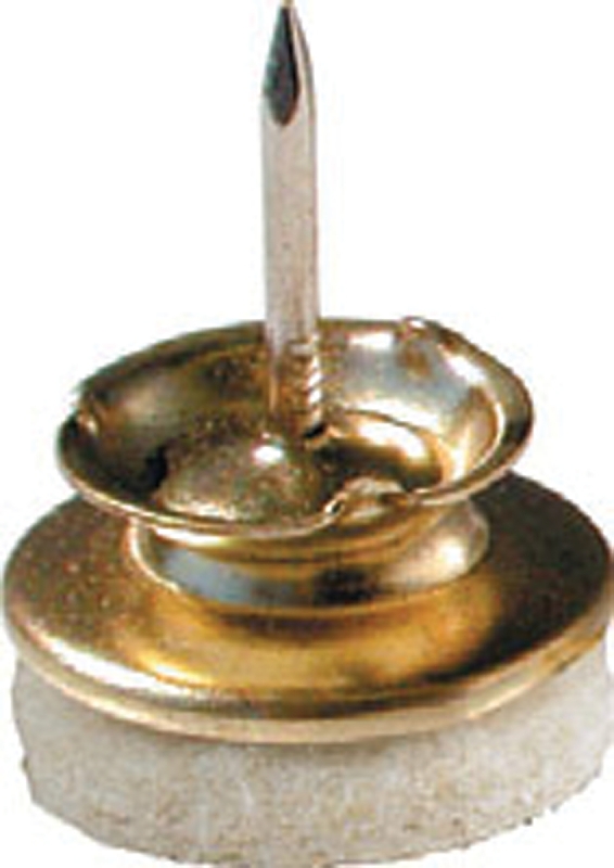 Shepherd Hardware 9938 Swivel Furniture Glide, Brass, Almond, 1 in Dia Dimensions