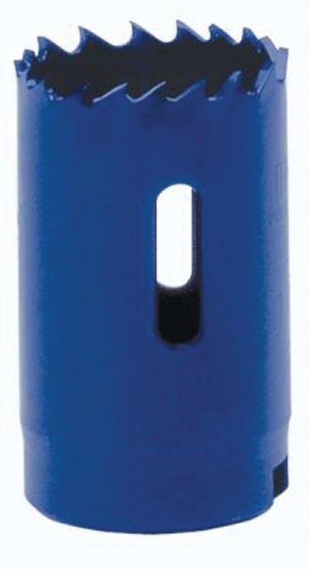 Irwin 373218BX Hole Saw, 2-1/8 in Dia, 3/8 in Arbor, 4/6 TPI, HSS Cutting Edge, 1/4 in Dia Pilot Drill