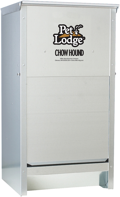 Pet Lodge CH25 Pet Feeder, 25 lb Volume, Steel