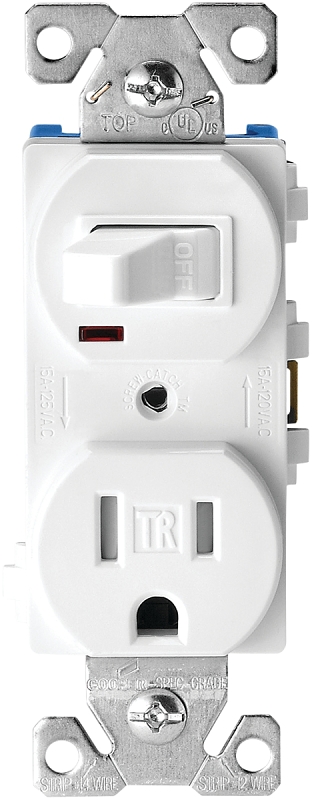 福袋 Cooper Eaton Wiring 2 Switch/Receptacle, Combination TR274W タイムセール