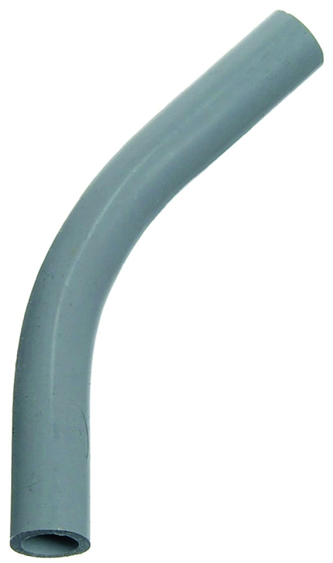Carlon UA7AGR-CAR Elbow, 1-1/4 in Trade Size, 45 deg Angle, SCH 40 Schedule Rating, PVC, 2 in L Radius, Plain End, Gray
