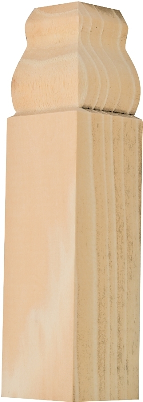 Waddell IBTB52 Trim Block, 6-1/2 in L, 1-1/8 in W, 1-1/8 in Thick, Wood