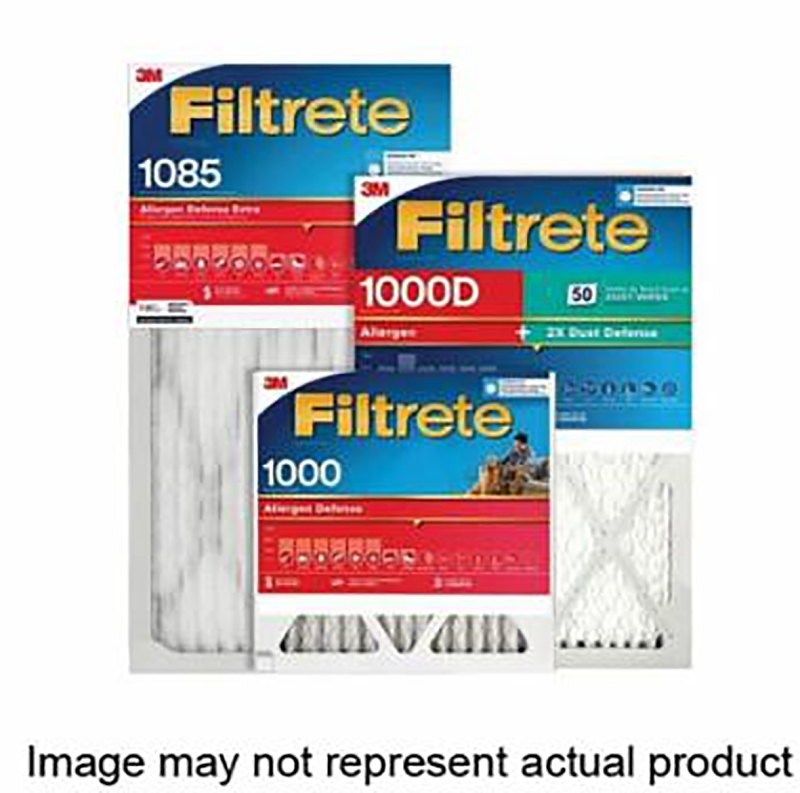 Filtrete 2012DC-4 Air Filter, 24 in L, 24 in W, 12 MERV, 1500 um MPR, Cardboard Frame, Pack of 4