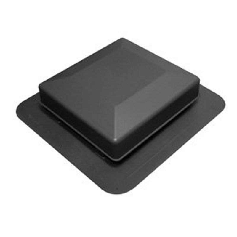 Duraflo 6050G Roof Vent, 16.92 in OAW, 50 sq-in Net Free Ventilating Area, Polypropylene, Gray, 3/12 to 12/12 Roof Pitch