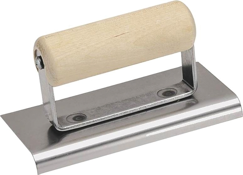 QLT CE514S Hand Edger, 6 in L Blade, 6 in W Blade, Stainless Steel Blade, 5/8 in Lip, 1/2 in Lip Radius, Wood Handle