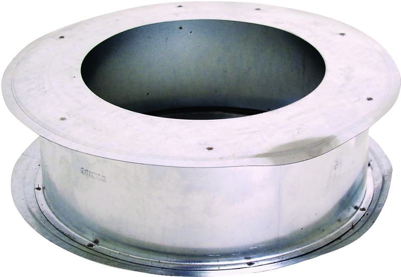 AmeriVent 6EWT Wall Thimble, 0.018 in Gauge, Steel, Galvanized, Wall Mounting, For: Type B Gas Vent