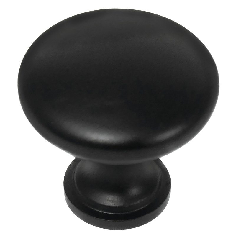 Laurey 59932 Cabinet Knob, Steel, Matte Black