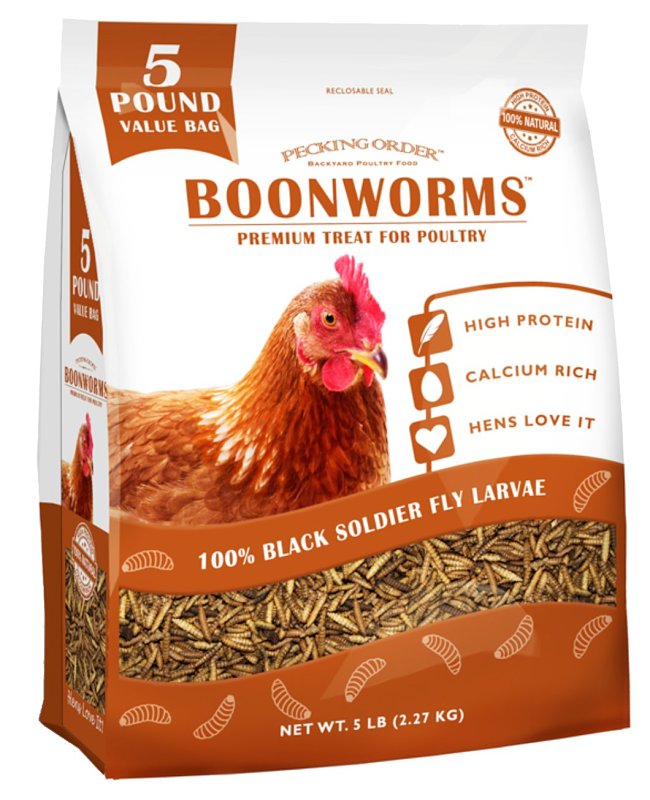 Pecking Order 9319 Boonworms, Solid, 5 lb Bag