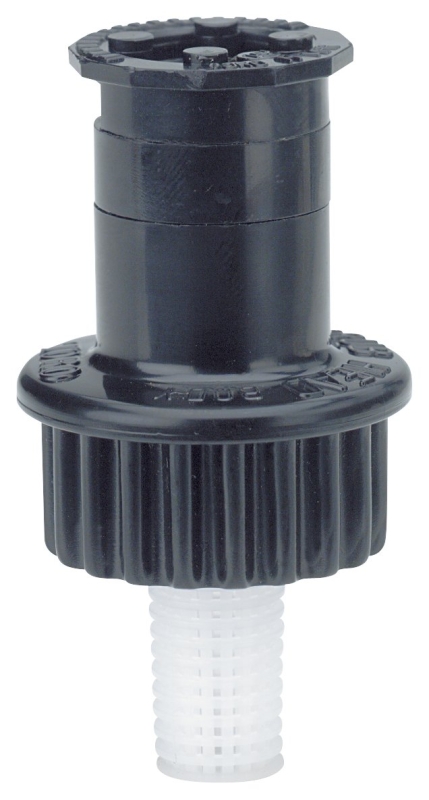 Toro 53124 Spray Sprinkler, 1/2 in Connection, Female, 5 to 15 ft, 27 deg Nozzle Trajectory, Side Strip Nozzle, Plastic