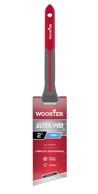 Wooster Ultra/Pro GRIPTECH MAX Series G4181-2 1/2 Paint Brush, 2-1/2 in W, Firm Brush, 2-11/16 in L Bristle