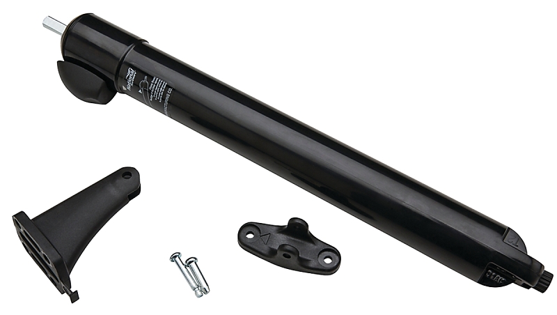 National Hardware Touch 'n Hold V1370 Series N279-001 Door Closer, 1-11/32 in Dia Rod, 12 in L, Metal/Plastic