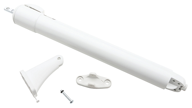 National Hardware Touch 'n Hold V1370 Series N279-002 Door Closer, 12 in L, Metal/Plastic
