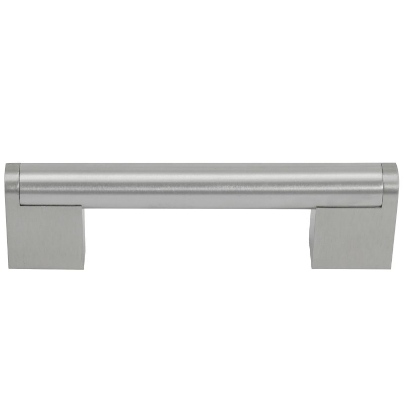 Laurey Tribeca Series 87801 Cabinet Pull, 4.76 in L Handle, 1.38 in Projection, Steel, Satin Nickel