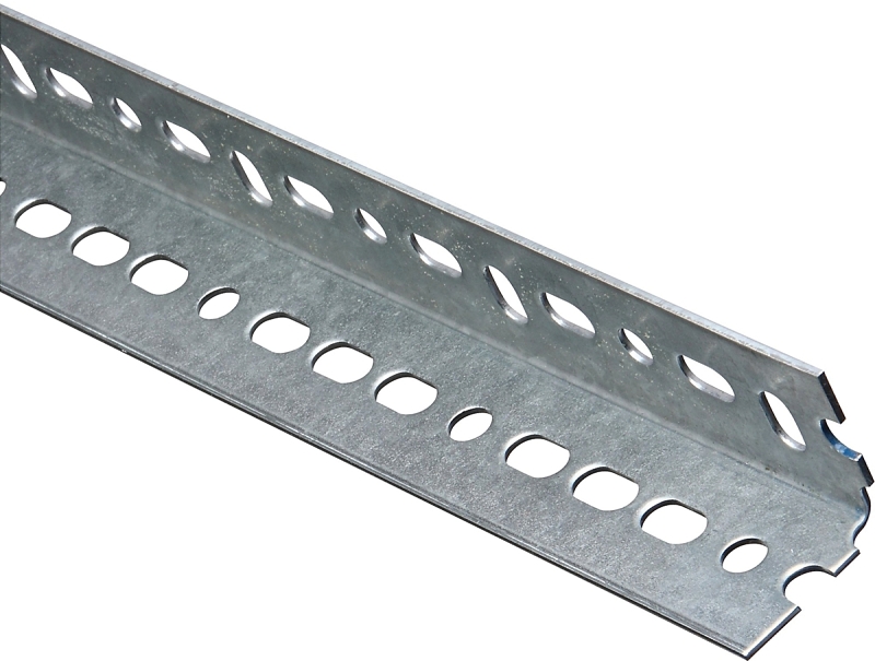 National Hardware 4020BC Series N182-758 Slotted Angle, 1-1/2 in L Leg, 24 in L, 14 ga Thick, Steel, Galvanized