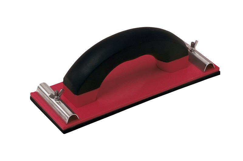 Hyde Economy Series 09157 Hand Sander, 9-3/8 in L x 3-1/4 in W Pad/Disc, Soft-Grip Handle, Pack of 5