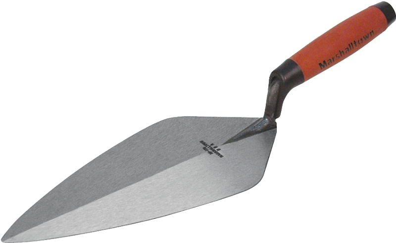 Marshalltown 33 11.5FG Brick Trowel, 11-1/2 in L Blade, 5 in W Blade, HCS Blade, Durasoft Handle