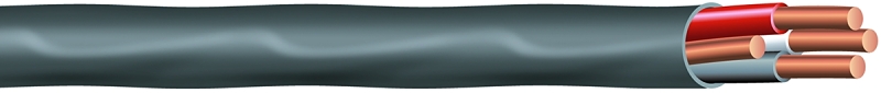Romex 63949232 Sheathed Cable, 8 AWG Wire, 3-Conductor, 50 ft L, Copper Conductor, PVC Insulation, Nylon Sheath