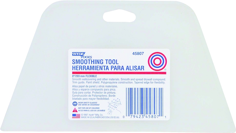 Hyde 45807 Smoothing/Trim Tool, Polypropylene Handle