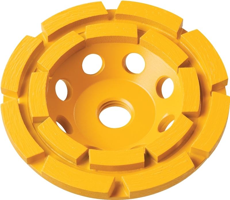 DEWALT XP DW4772 Cup Wheel, 4 in Dia, 5/8-11 Arbor, Diamond Abrasive