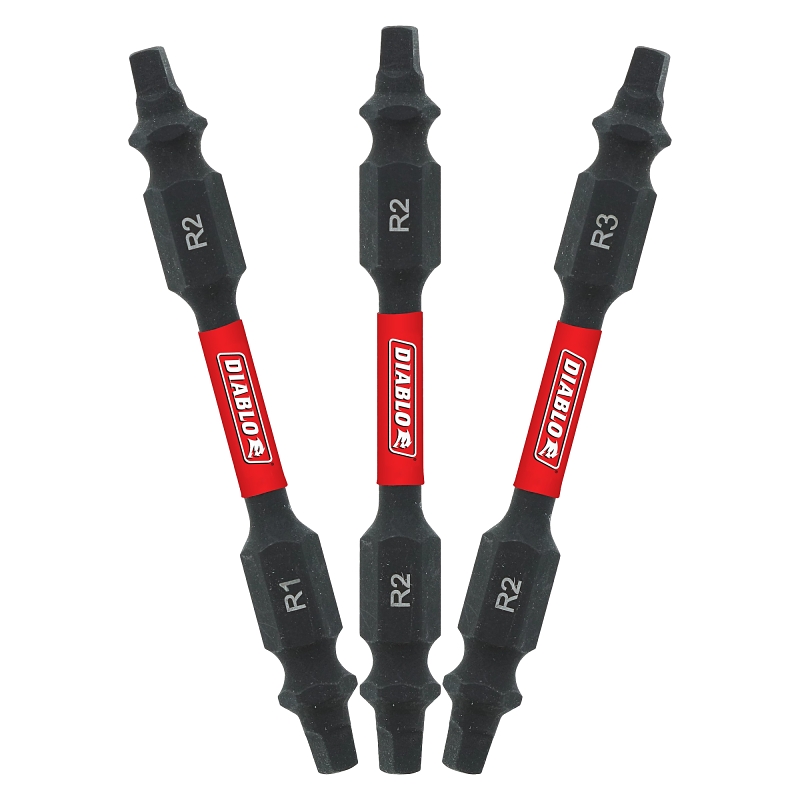 Diablo DDESQV25-S3 Assorted Double-Ended Drive Bit Set, 3-Piece